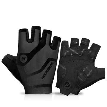 ROCKBROS S196 Cycling Gloves Half Finger Shockproof Windproof Anti-slip MTB Road Bicycl... (SIZE: L)