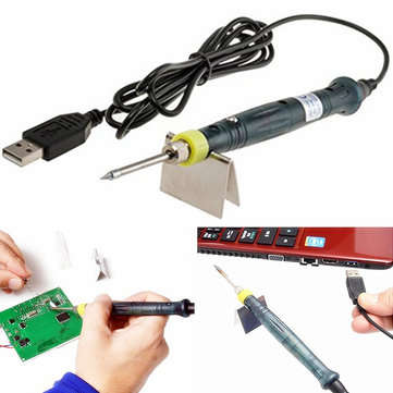 DANIU Portable USB Powered Mini 5V 8W Electric Soldering Iron With LED Indicator