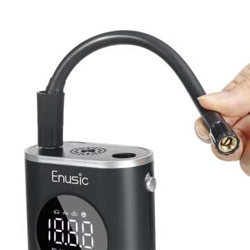 Enusic 4000mAh 150PSI OLED Display Wireless Air Pump Digital Tire Pressure Detection LED Tyre Inf