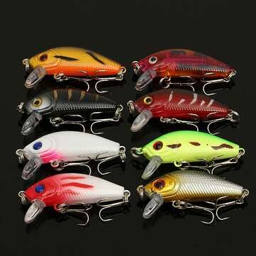 ZANLURE Lot 56 Mixed Minnow Fishing Lures Bass Baits Crankbaits Sharp Hooks Tackle Set