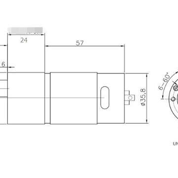 DC 12V 300RPM Geared Motor High Torque 37GB-550 Gear Reducer Motor