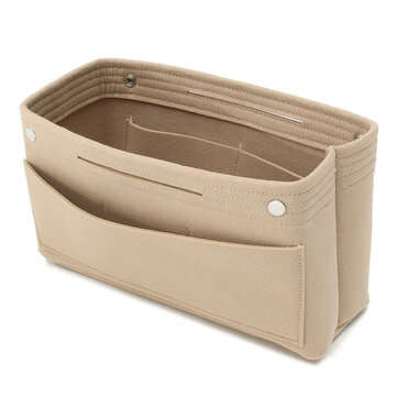 Women Handbag Organizer Bag Makeup Purse Insert Felt Multi Pocket Tote Travel