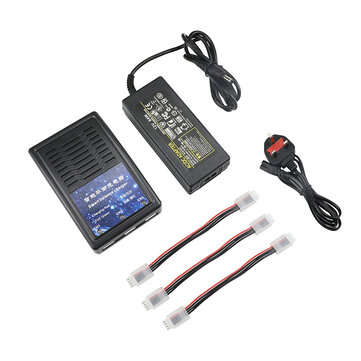 1 to 3 Charger Hub DC 11-16V/6A Smart Balance Charger for FIMI A3 Battery (PLUG: UKPLUG)