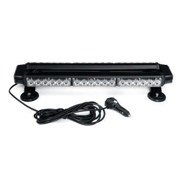 21 Inch 144W 42LED Double Side Traffic Strobe Flash Light Bar Amber Emergency Lamp Magnetic Mount 12