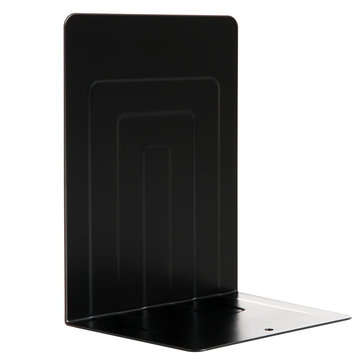 Deli 9264 Metal Iron Bookends Book Stand Desktop Books Files Organizer Anti-slip Documents Holder