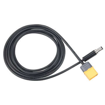 RJXHOBBY XT60 Male Bullet Connector to Male DC 5.5mmX2.1mm DC5521 Rubber Power Cable for T12 Electri