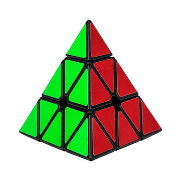 Deli 98x98x98mm Mini Special-shaped Pyramid Magic Cube Puzzle Science Education Toy Gift from