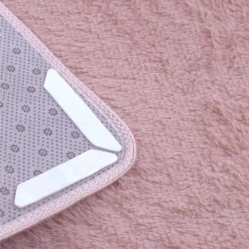6PCS Rug Grippers Mat Non Grippers Anti Slip Rubber Grip Skid Carpet Tape Rubber Mat (COLOR1: WHITE)