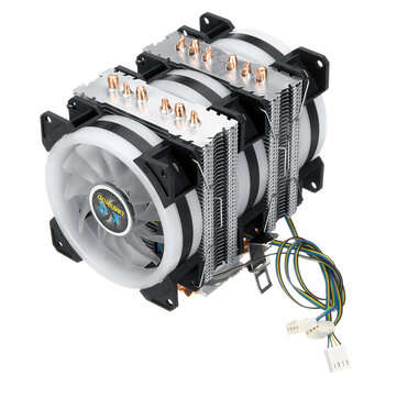 CPU Cooler 6 Heatpipe 4 Pin RGB Cooling Fan For Intel 775/1150/1151/1155/1156/1366 AMD