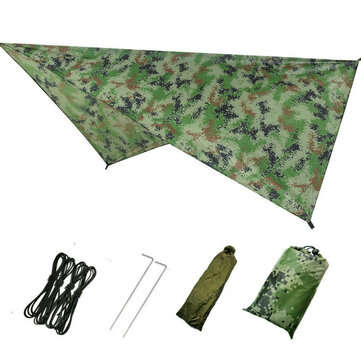 Waterproof Large Camping Tent Tarp Shelter Hammock Cover Lightweight Rain Sh... (COLOR3: CAMOUFLAGE)
