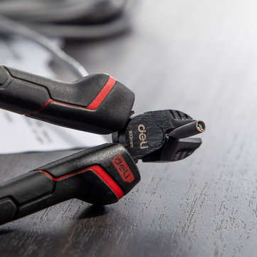 DeLi DL0204 Right-Hand Side Diagonal Nose Pliers Cutting Nippers Pliers Jewelry Hand Tool Anti-slip