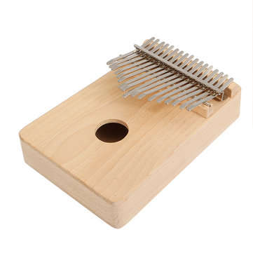 17 Keys DIY Painting Pine Wood Beechwood Kalimbas Thumb Piano Finger Percussion with Tuning Hammer