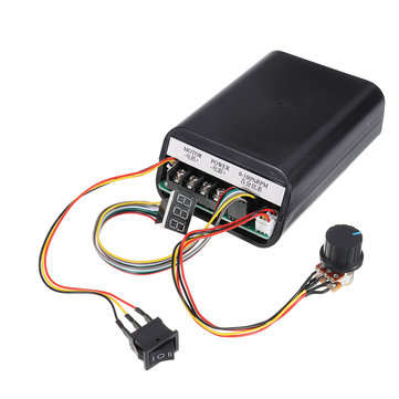 PWM DC Motor Speed Controller Max 60A CW CCW Digital Display 0~100% Adjustable Drive Module Build in