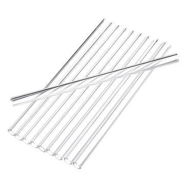 10Pcs Length 150mm OD 7mm 1mm Thick Wall Borosilicate Glass Blowing Tube Lab Tubes