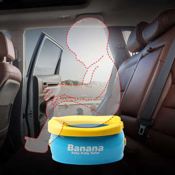 Potty Training Seat Cute Banana Toilet Seat Trainer Portable Foldable Potty for Kids Boys Girls Chil