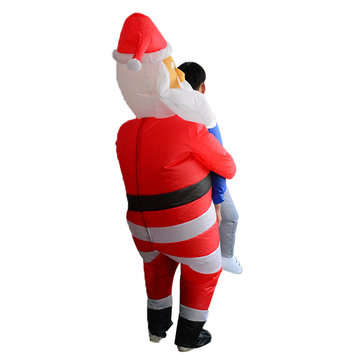 Scary Halloween Christmas Man Inflatable Costume Blow Up Suits Party Dress Decorations