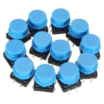 60Pcs Tactile Push Button Switch Momentary Tact Caps