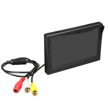 5 Inch 170 Degree Car Wireless LCD Monitor Reverse Backup Camera and Monitor Kit Auto DVD Player Nig