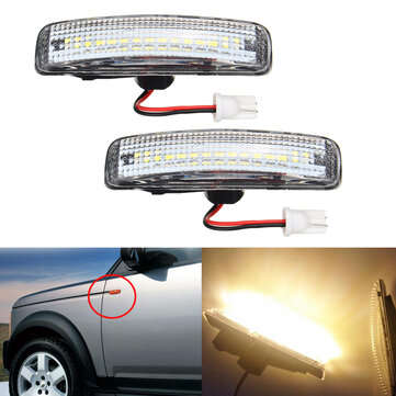 Car LED Black Smoked Side Repeater Light Side Marker Lights For Range Rover Spor... (COLOR.: YELLOW)