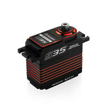 Power HD Storm35 High Pressure Brushless Servo 35KG Metal Gears for RC Vehicles Car... (COLOR1: RED)