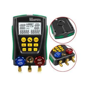 DUOYI DY517 Refrigeration Digital Manifold Pressure Gauge Set Vacuum Pressure Meter Testing HVAC Tem