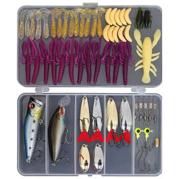 17-101 Pcs Fishing Lure Set Fishing Tackles Kit Baits Hooks (TYPE: C)