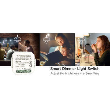 Bakeey DIY Smart WiFi Light LED Dimmer Switch Smart Life/Tuya APP Remote Control 1/2/3 Way Switch Wo