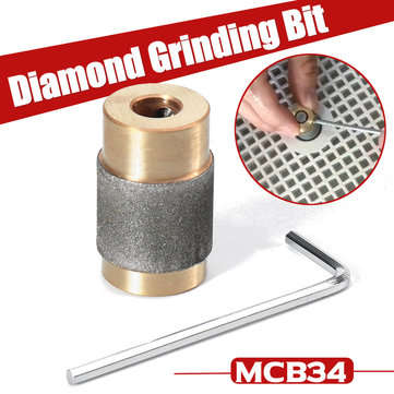 Grinding Bit MCB34 3/4 Inch Stained Glass Head Diamond Copper Brass Core Reduces