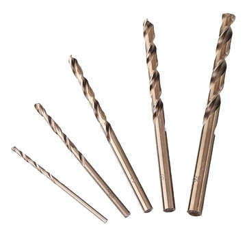 JIMI Upgrade 5Pcs 2-6mm Drill Bits HSS-CO Cobalt Twist Drill Bit For Bosch Dremel Rotary Tool