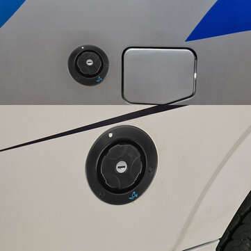 Black Fresh Water Locking Inlet Hatch Filler Cap Door Lock for Motorhome Caravan with 2 Keys