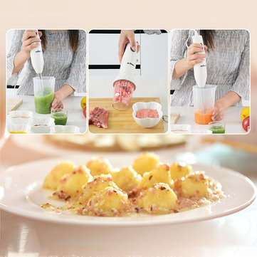 Kitchen Multifunction Hand Held Electric Food Blender Mixer Chopper Egg Meat Grinder Whisk