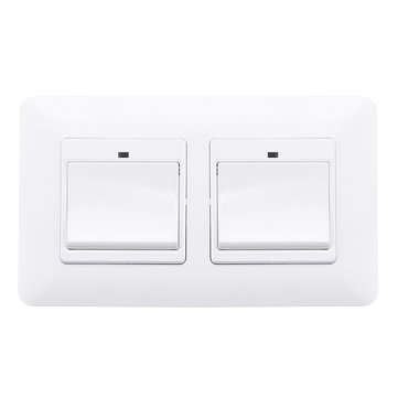 Dual 1 Gang WiFi Smart Push Button Switch Smart Life Tuya Wireless Remote Control Work with Alexa Go