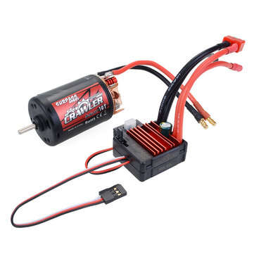 Surpass Hobby 550 Brushed Motor+80A ESC Set for 1/10 RC Car Crawler Vehicles Parts (TEETH: 10T)