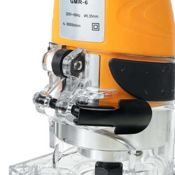 2200W 6.35mm Electric Handheld Machine Trimmer 6-Gear Adjustable Woodworking Palm Router Wood Carvin