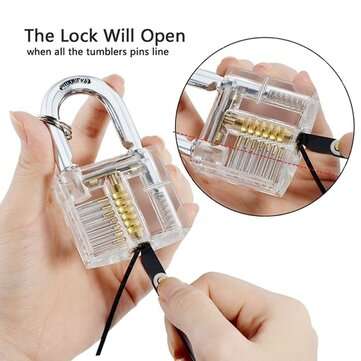 37Pcs Powerful Locksmith`s Tools Kit Combination Lock Pick Hook and Lock Pick Tool