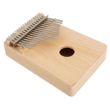 17 Keys DIY Painting Pine Wood Beechwood Kalimbas Thumb Piano Finger Percussion with Tuning Hammer