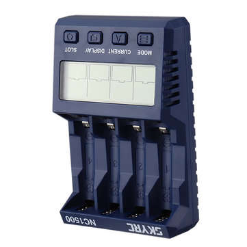 SKYRC NC1500 5V 2.1A 4 Slots LCD AA/AAA NiMH Battery Charger Discharger & Analyzer
