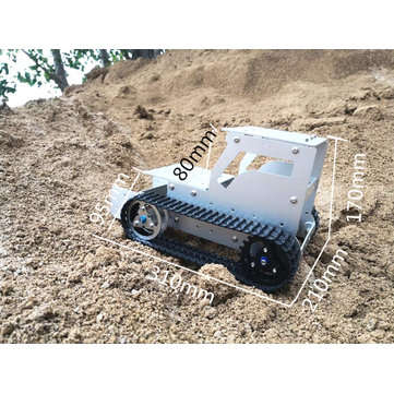 DIY C-3 Bulldozer Aluminous RC Robot Car Tank Chassis Base With Motor