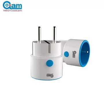 2Pcs NEO COOLCAM Z-wave NAS-WR01ZE EU Smart Power Plug Socket Home Automation Alarm System Home Comp
