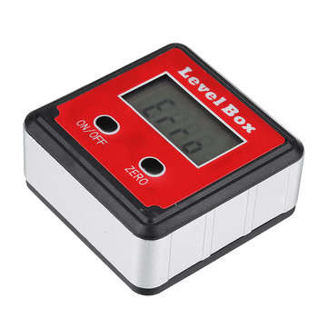 Drillpro 2-key Mini Precision Digital Inclinometer Level Box Protractor Angle Finder Gauge Meter wit