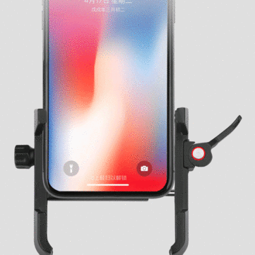 BIKIGHT 63.3-93.6mm Bike Phone Holder Aluminum 360 Rotation Bicycle Handlebar Phone Navigation Mou
