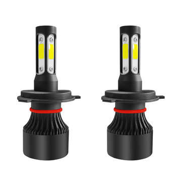 S2 4 Sides COB LED Car Headlights Bulbs H4 H7 H11 9005 9006 9007 50W 6000LM 3D 360 D... (TYPE: 9007)