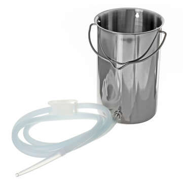 2L Non-Toxic Stainless Steel Enema Bucket Tools Kit Douche 2M Tube Reusable Medical Detox Enema Buck
