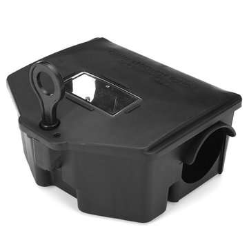 Rat Mouse Mice Rodent Bait Block Station Box Case Trap & Key Hunting Trap for Home Farm Hotel