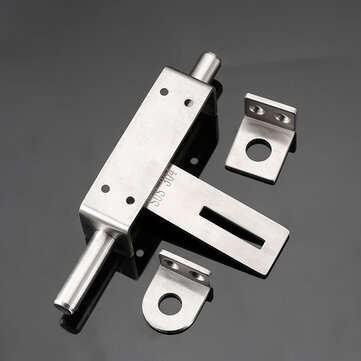 Sliding Bolt Gate Latch Door Thickened 304 Stainless Steel Barrel Bolt Door Latch Door Hasp with Pad