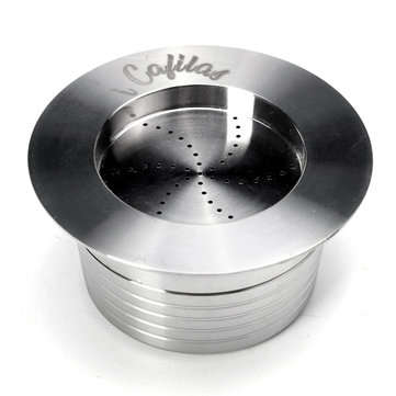 Stainless Steel Refillable Coffee Capsule Cup Reusable Coffee Pods w/ Pods Holder Spoon Brush for La