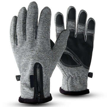 Winter Warm Touch Screen Glove Anti-slip Windproof Waterproof Gloves Fo... (SIZE.: S | COLOR.: GRAY)