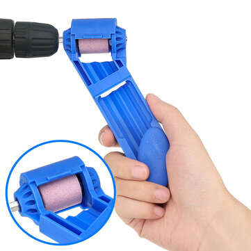 Drillpro Portable Drill Bit Sharpener 2-12.5mm Corundum Grinding Wheel Powered Tool For Drill Polish