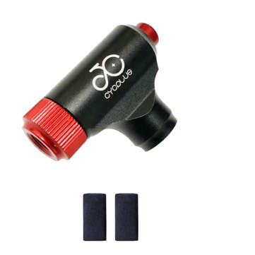 CYCPLUS A20 CO2 Inflator Bikes Tire Quick Easy Safe Presta Schrader Valve Compatibl... (COLOR3: RED)