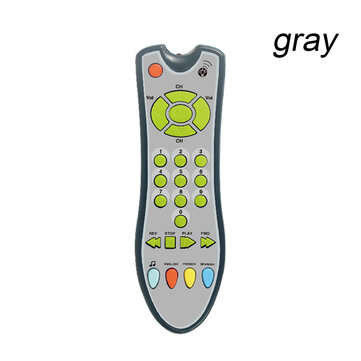 Baby TV Remote Control Early Educational Toys Electric Numbers Learning Music Lights (COLOR1: GRAY)